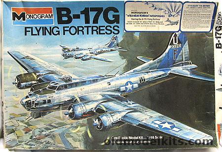 Monogram 1/48 Boeing B-17G Flying Fortress with Diorama Sheet, 5600 plastic model kit